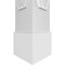 Ekena Millwork Craftsman Classic Square Non-Tapered Coastal Fretwork Column w/ Standard Capital & Standard Base CC0808ENCTLCSCS - alternate 2